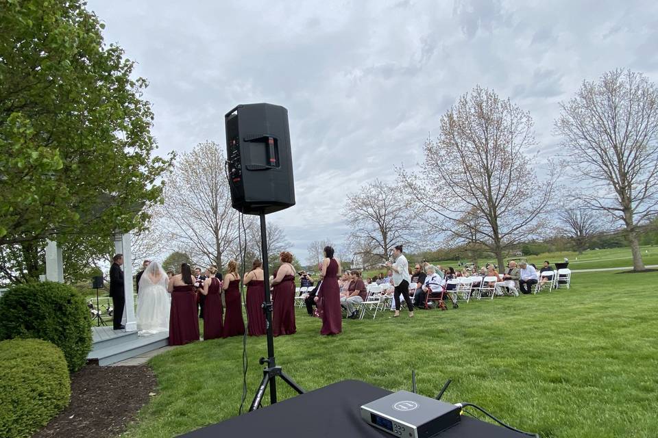 Outdoor wedding