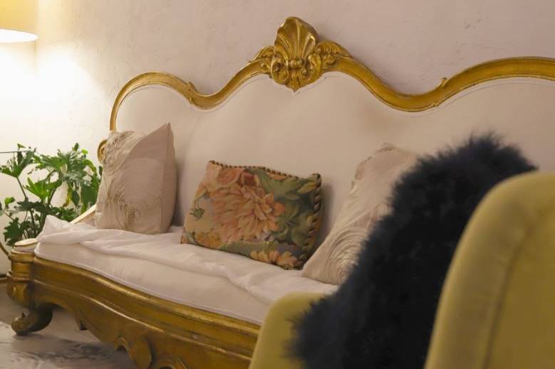 Antique Gilt Rococo Sofa