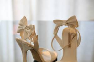 Bridal shoes and purse