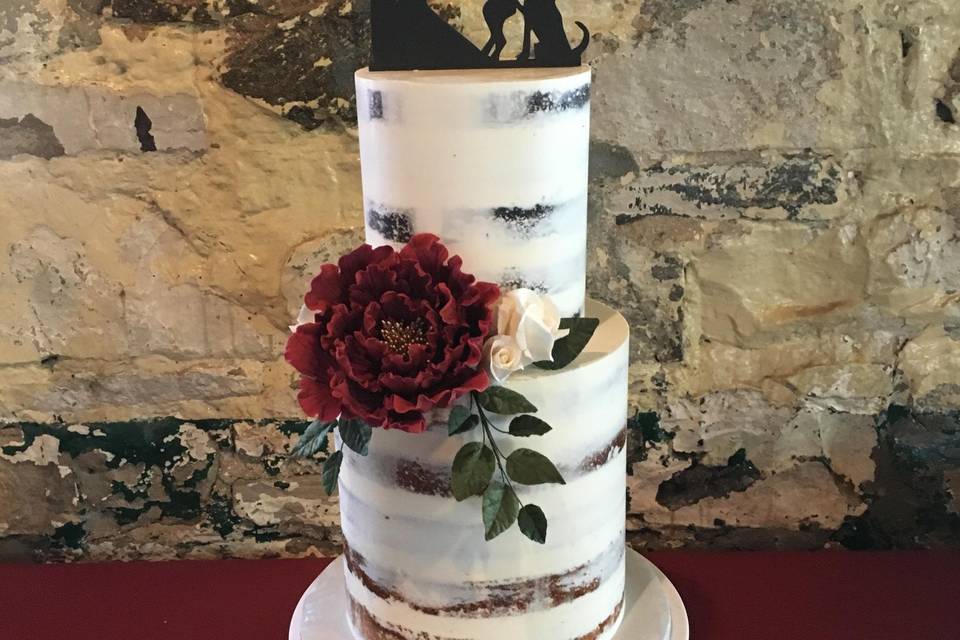 Cake and floral decor