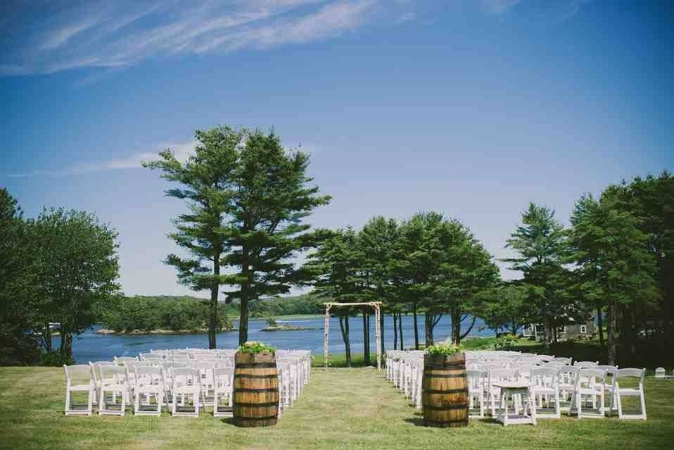 Waterfront wedding site