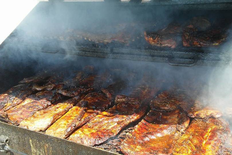 On the grill