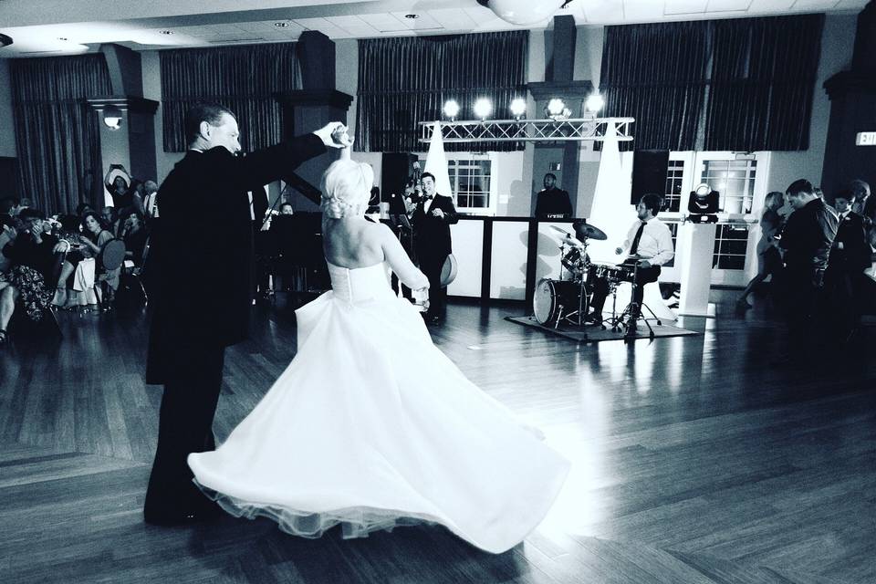 Couple dancing on the dance floor