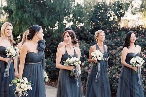 David's bridal hotsell pewter bridesmaid dresses