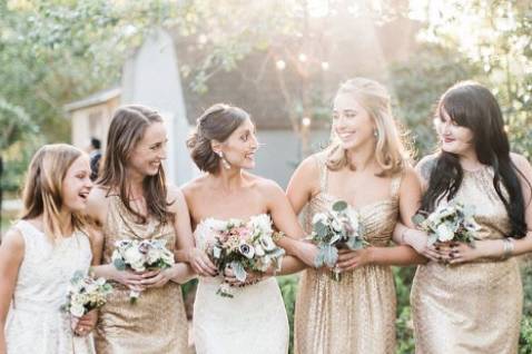 Gold dresses