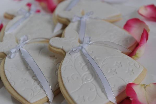 Jenna Wedding Dress Cookie Favor