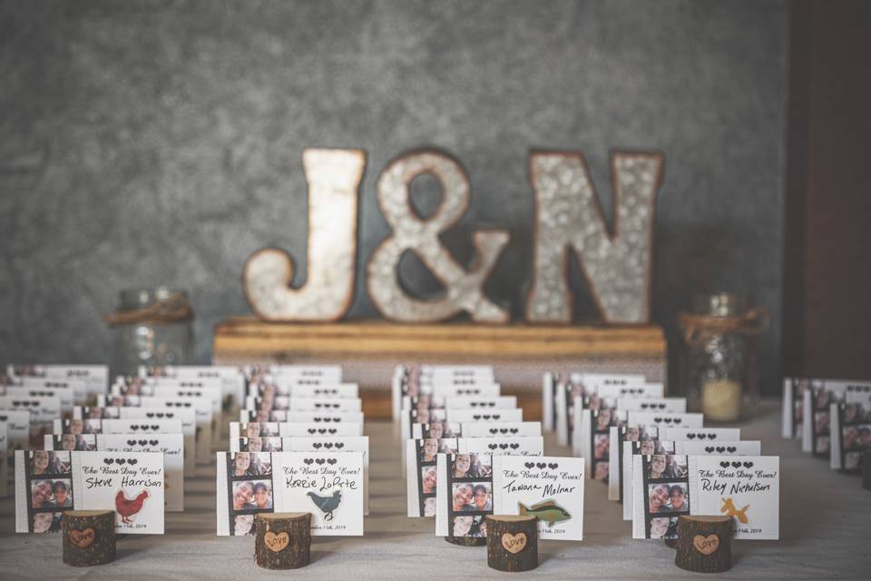 Name tags & Favors