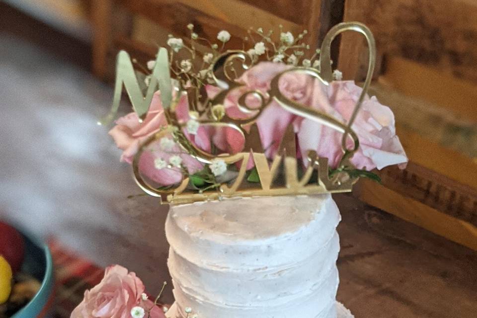 Flower& Pink Buttercream