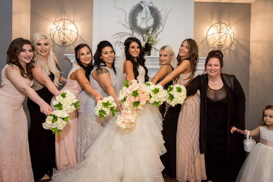 Bridal party in this together