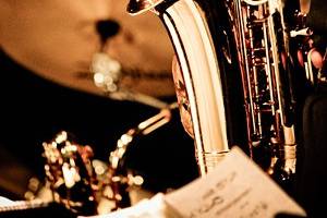 Saxes and percussion