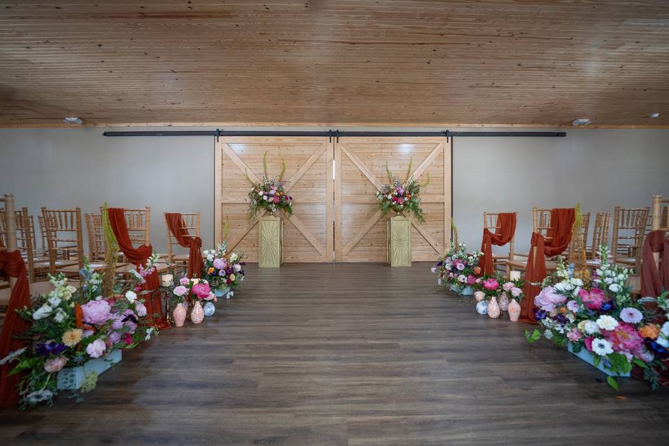 Indoor ceremony room