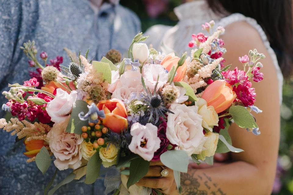 Colorful Hand-Tied Bouquet