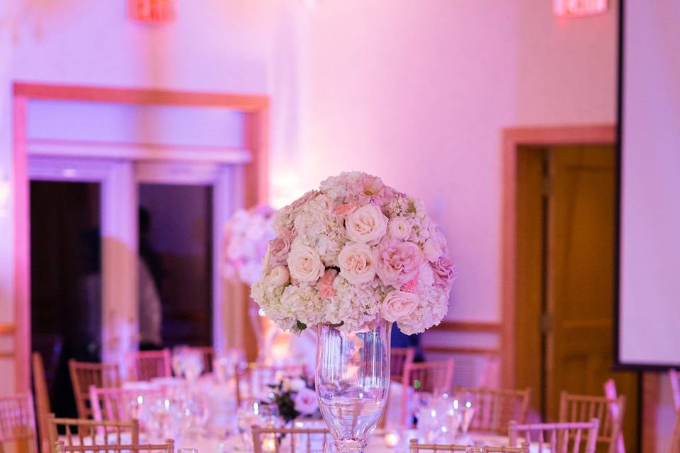 Elevated Glass Centerpieces
