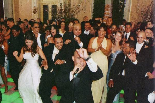 Don omar / jackie guerrido wedding led glass dancefloor