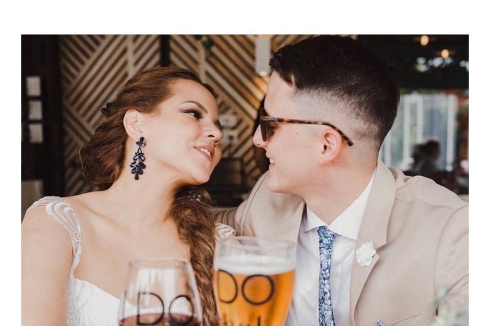 The happy couple
