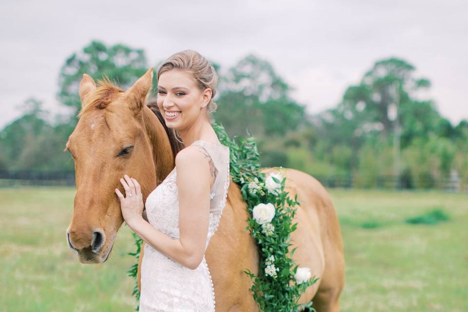 Brides look great with horses