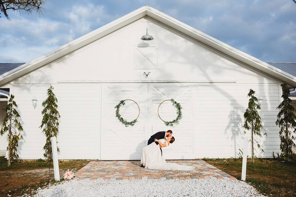 Gorgeous white barn