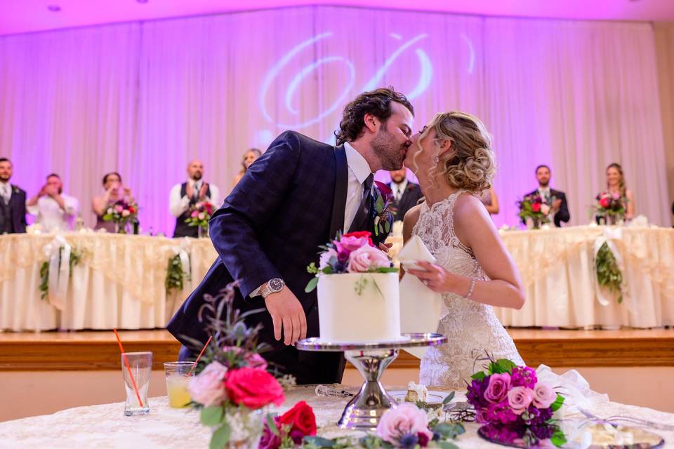 Couple Cutting Cake