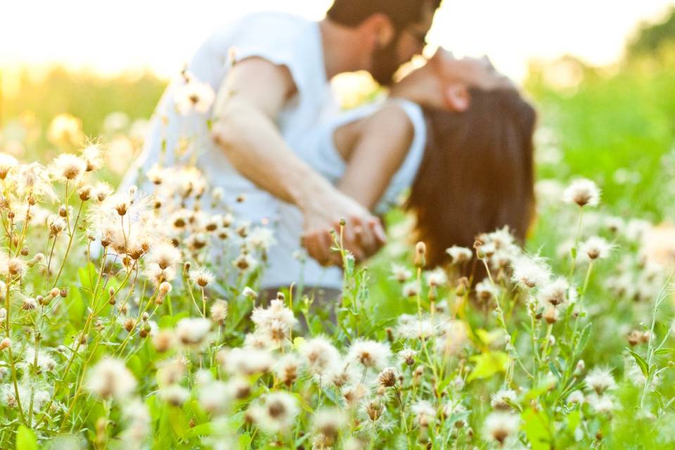 Romantic Engagement Session at golden hour