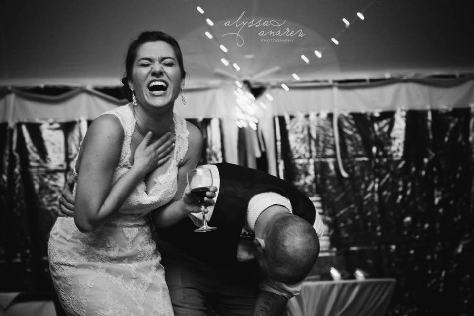 Candid images are the best when documenting your wedding day!