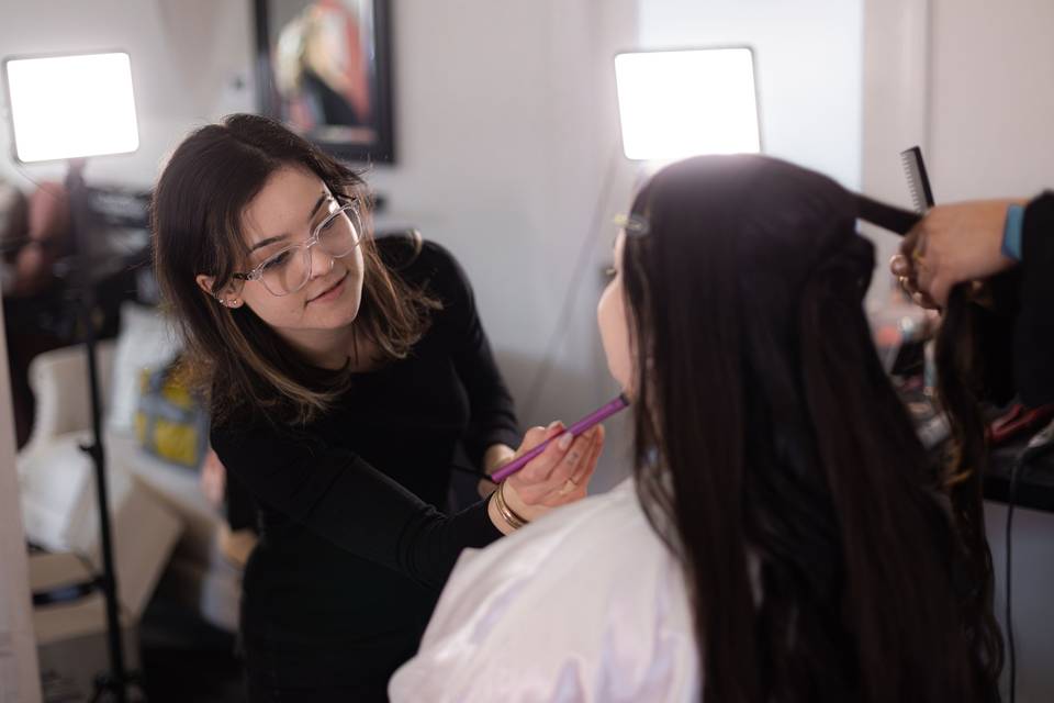 Makeup application