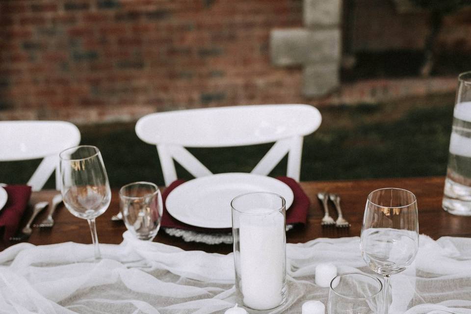 Catering setup