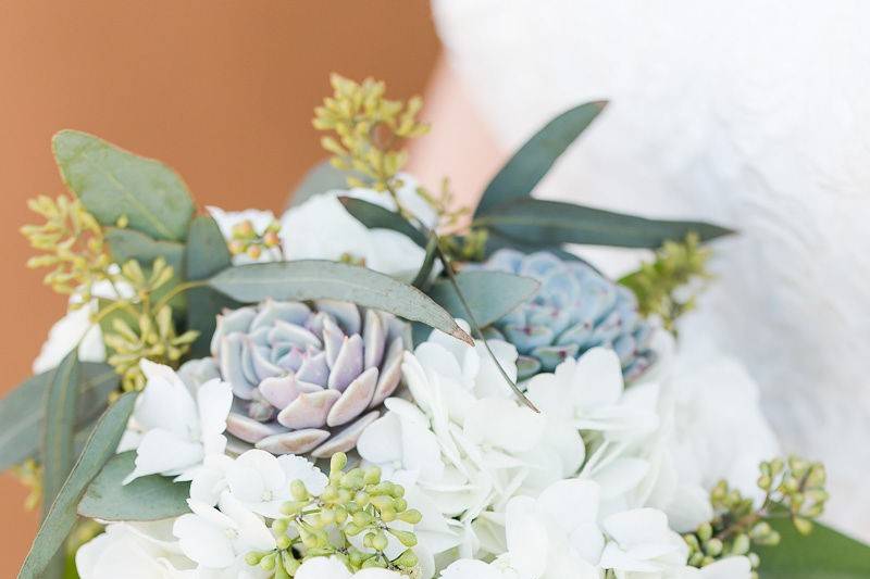 Brides Bouquet with succulent