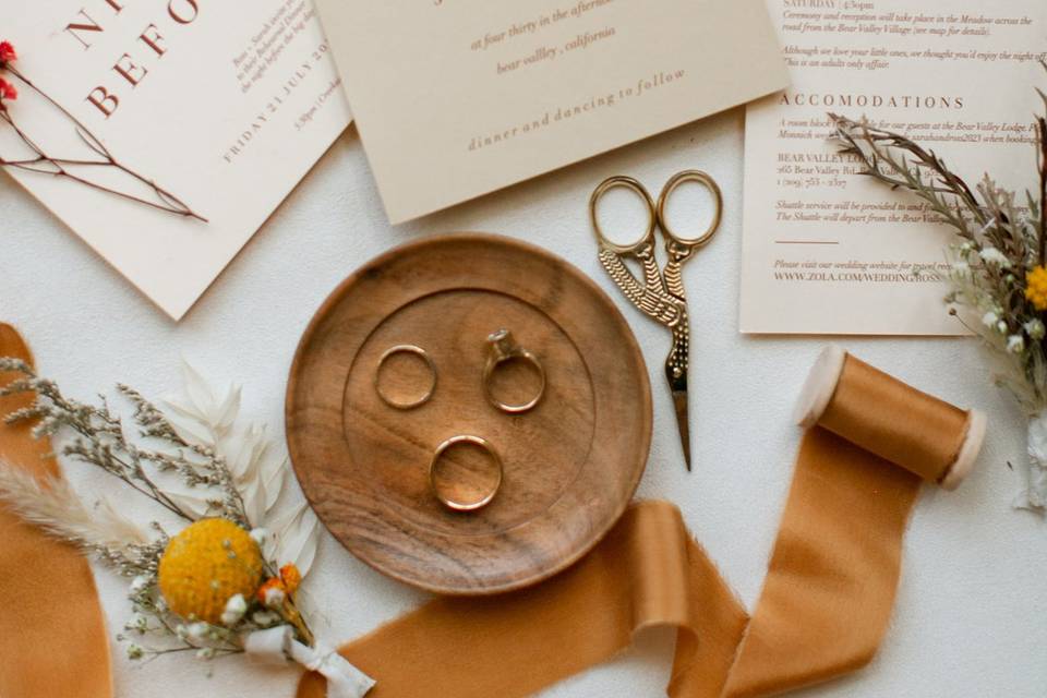 Invitation Flat lays