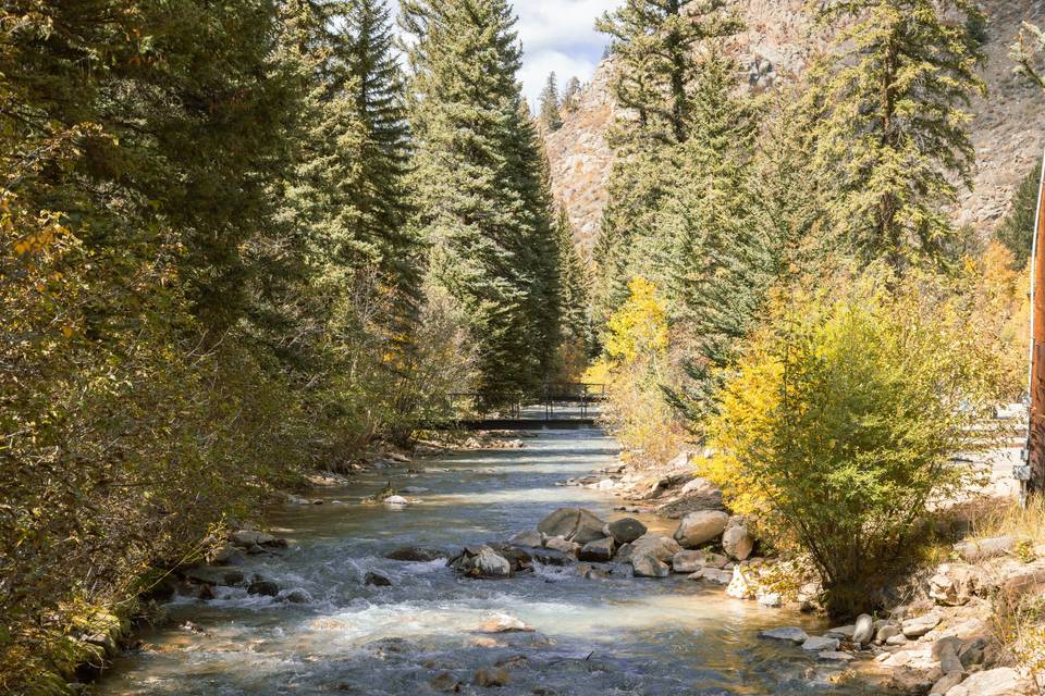 River runs through property