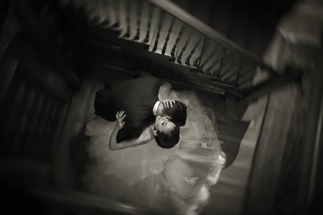 Above the staircase