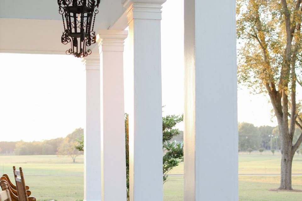 Columns-front of house