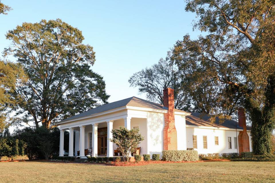 Side view of main house