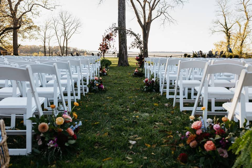 Ceremony setup - rachaelmarieimagery