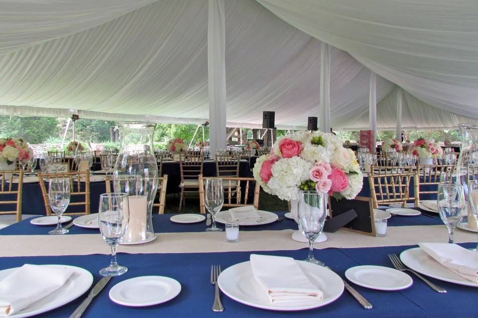 Interior of the tent