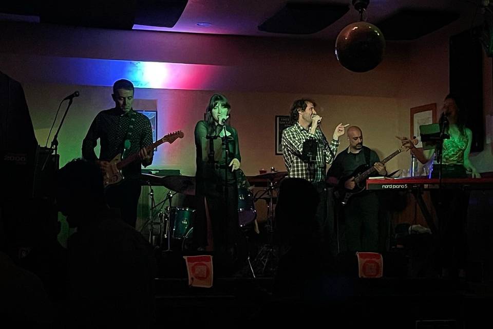 On stage
