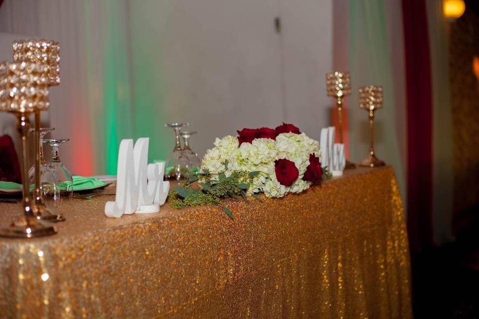 Head Table Decor