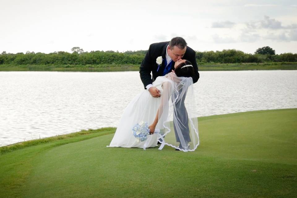 Golf club wedding