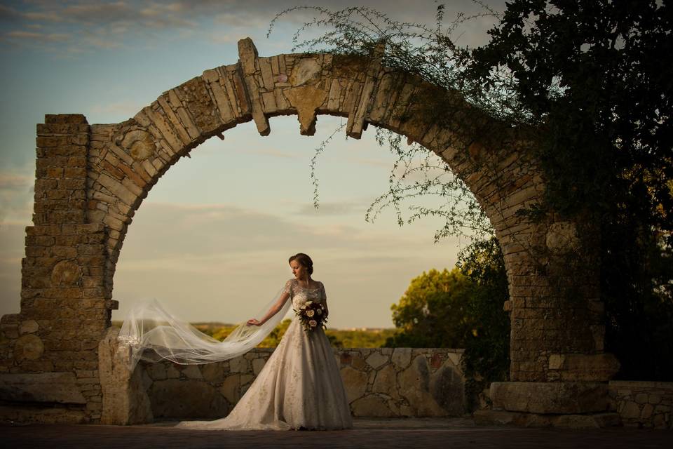 Under the arch