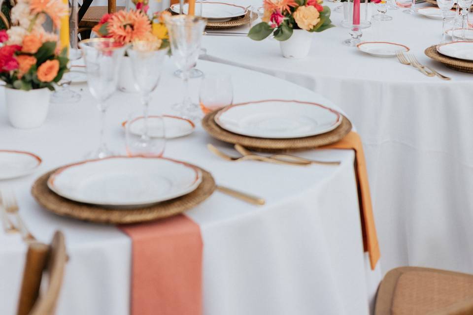 Romantic and elegant setting