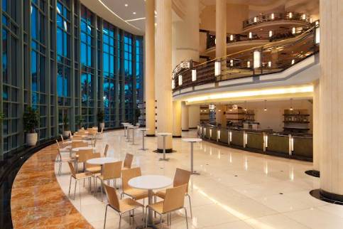 Bright and modern lobby