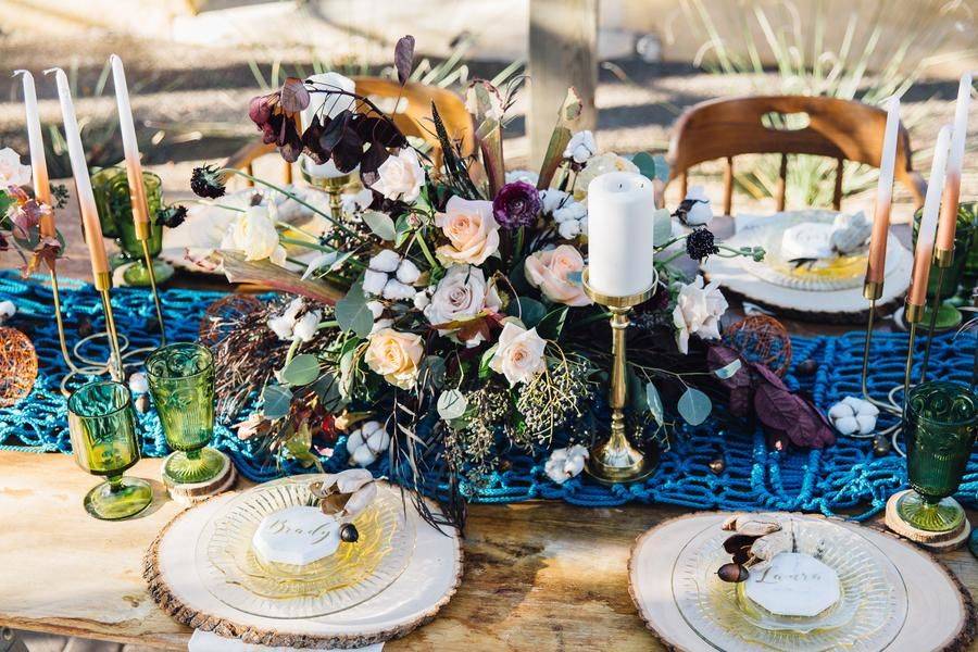 Colorful and classy table arrangements