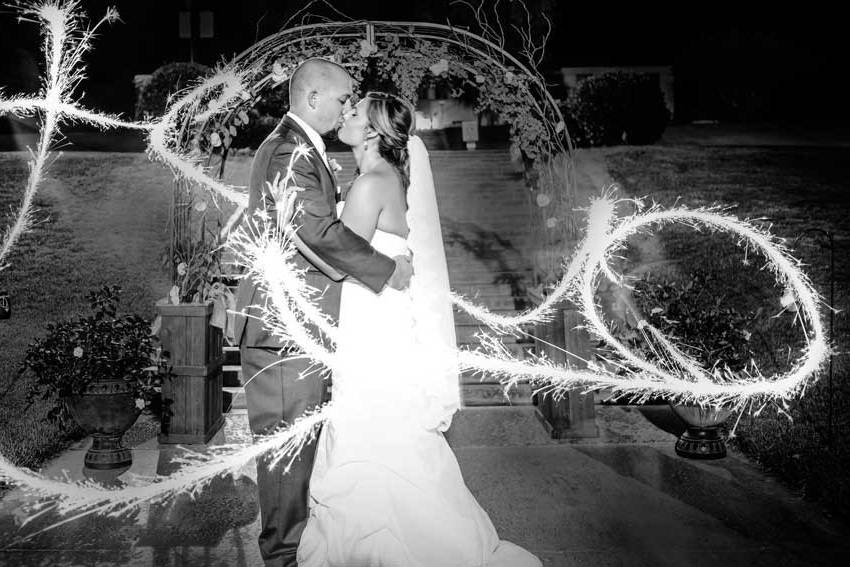 Sparklers magic shot