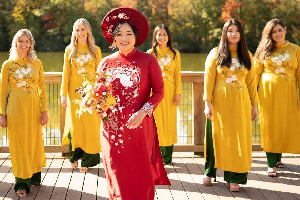 Bridesmaids Vietnamese Wedding