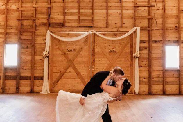 Original warm wood barn inside