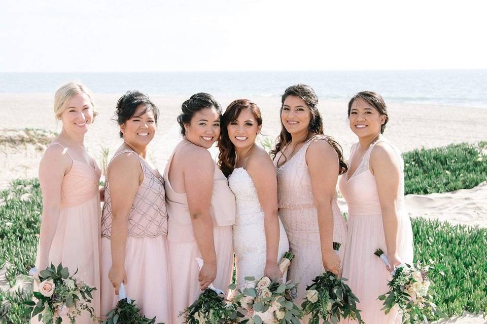 Bridal party hair & makeup