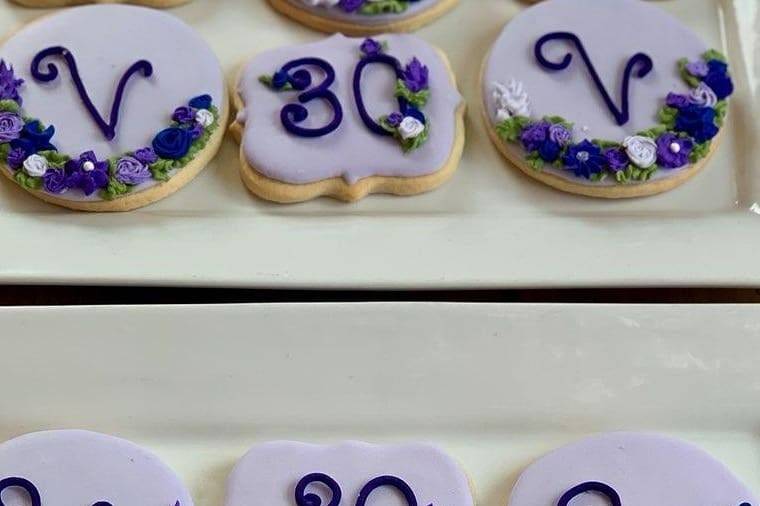 Vow renewal sugar cookies