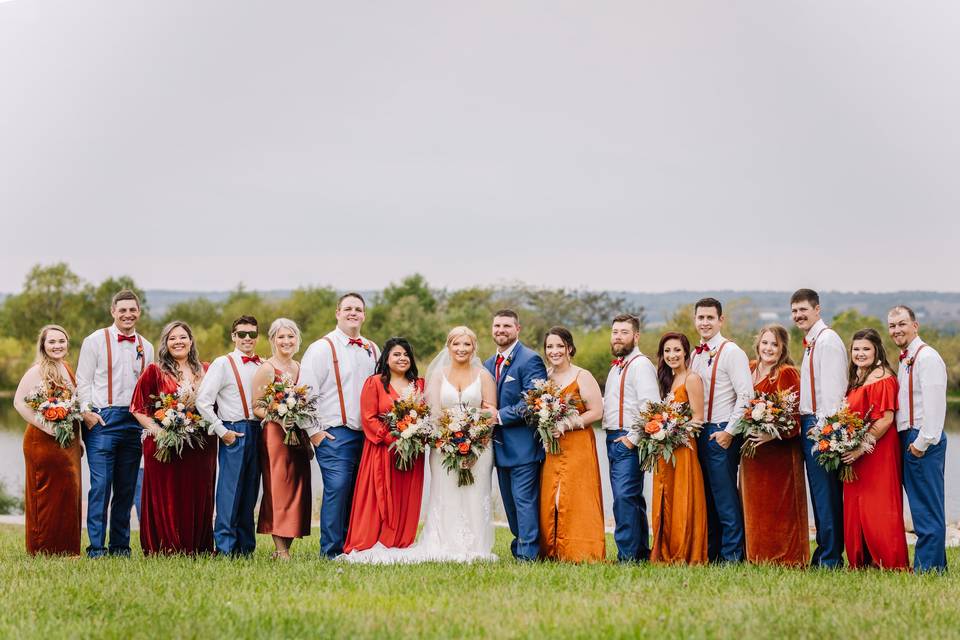 Bridal Party Posed