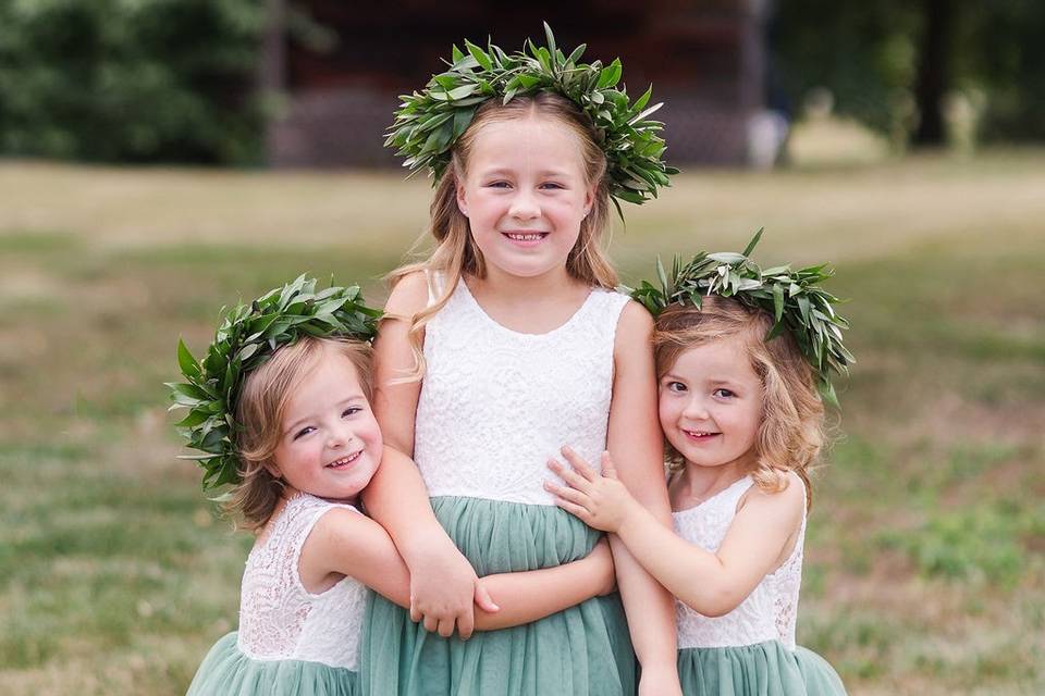 Flower girl crowns