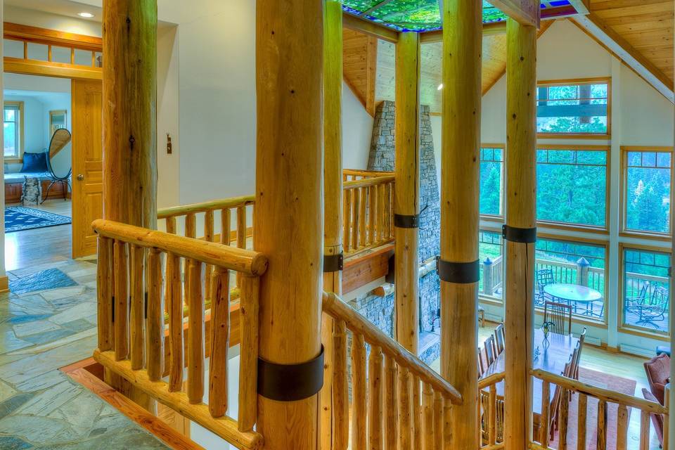 Atrium and Log Stairs