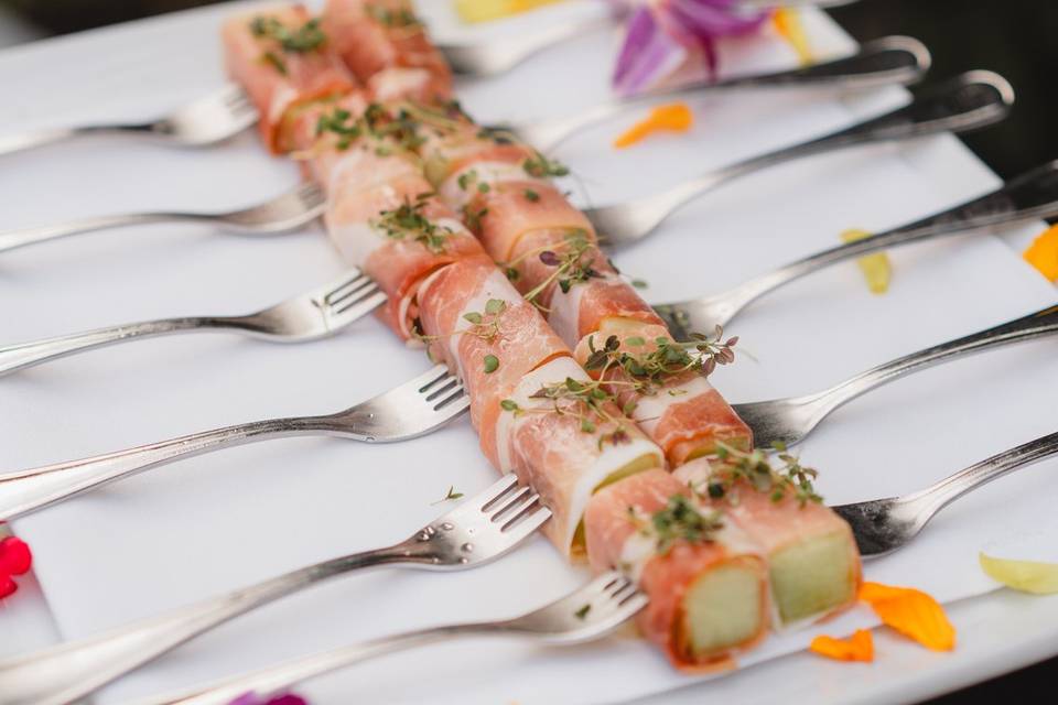 Prosciutto Wrapped Melon
